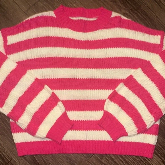 Striped Blue and Pink Sweaters - Picture 3 of 3